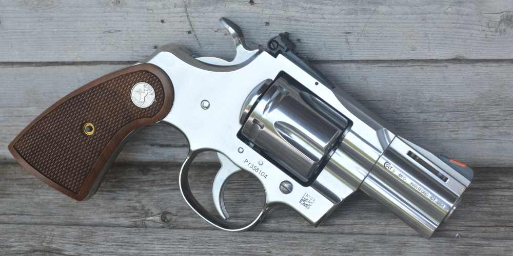 Colt Python 2.5" Brl Walnut Grips Semi-Bright Stainless /EZ PAY $124-img-6