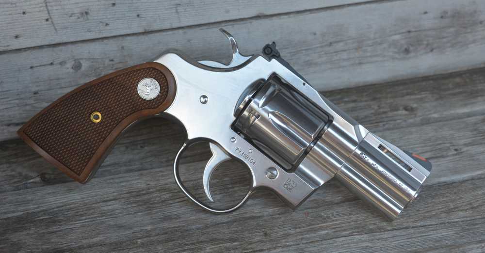 Colt Python 2.5" Brl Walnut Grips Semi-Bright Stainless /EZ PAY $124-img-3