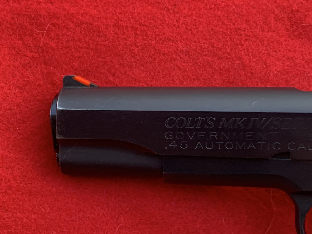 Custom Colt Government 1911, 5", 45 ACP, blued-img-10