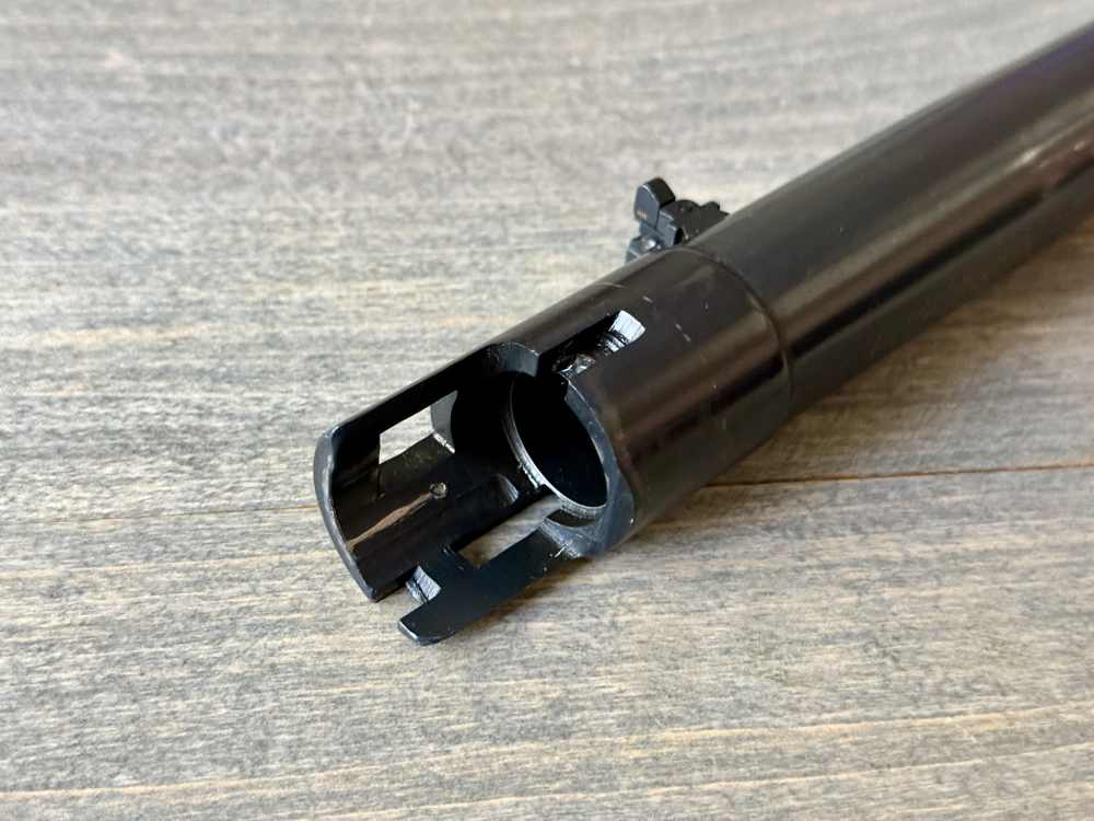 MOSSBERG 500 18.5” SLUGSTER BARREL FLIP UP RIFLE SIGHTS RARE POLICE 12 GA-img-14
