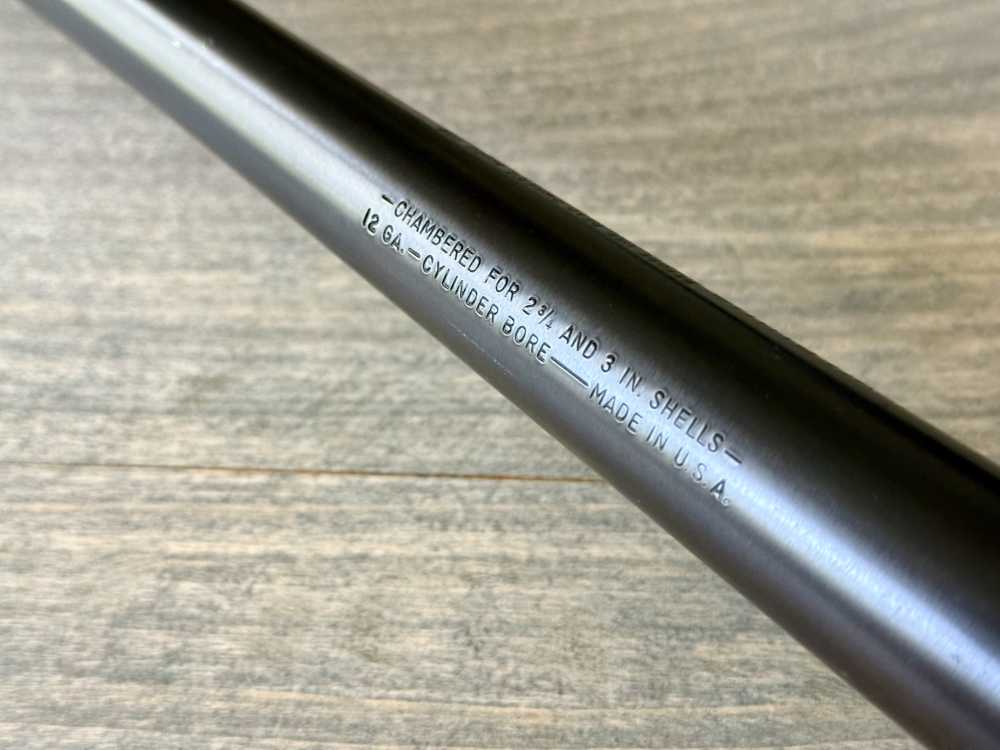 MOSSBERG 500 18.5” SLUGSTER BARREL FLIP UP RIFLE SIGHTS RARE POLICE 12 GA-img-1