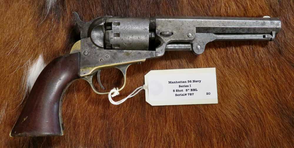 Lot # 20-Manhattan Firearms Co. Series I “36 Navy” Percussion Revolver-img-0