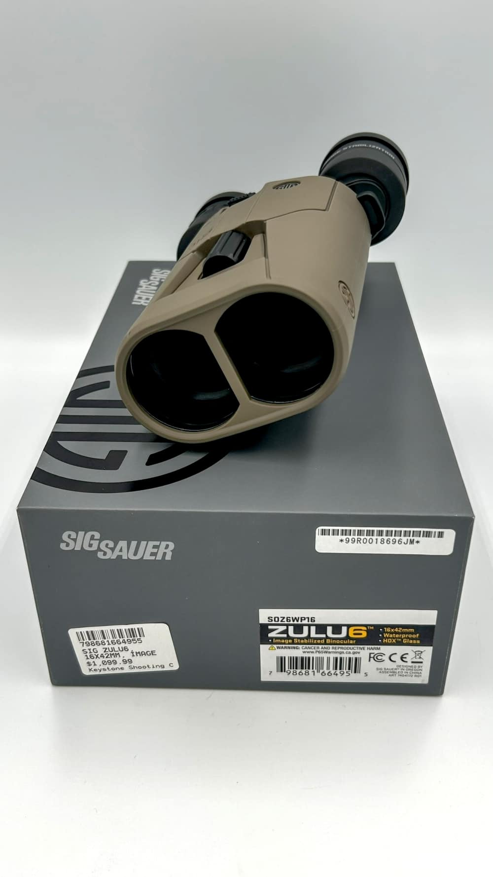 SIG SAUER ZULU6 HDX IMAGE STABILIZED BINOCULARS 16X42MM TAN SOZ6WP16-img-2