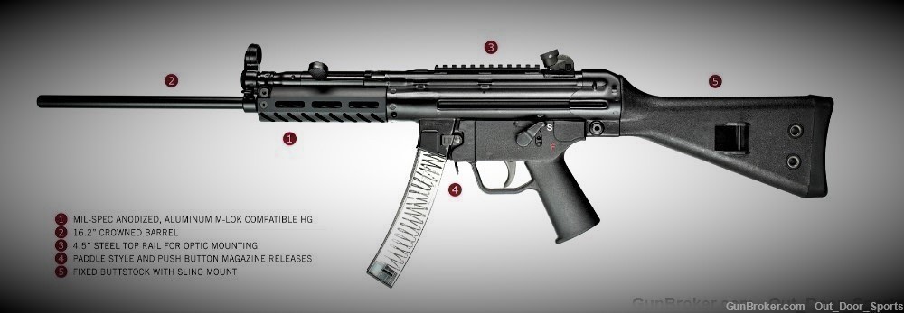 PTR 608 9R 2-3ORD 9mm Crowned Barrel H&K 94/MP5 M-LOK /EZ PAY $98-img-12