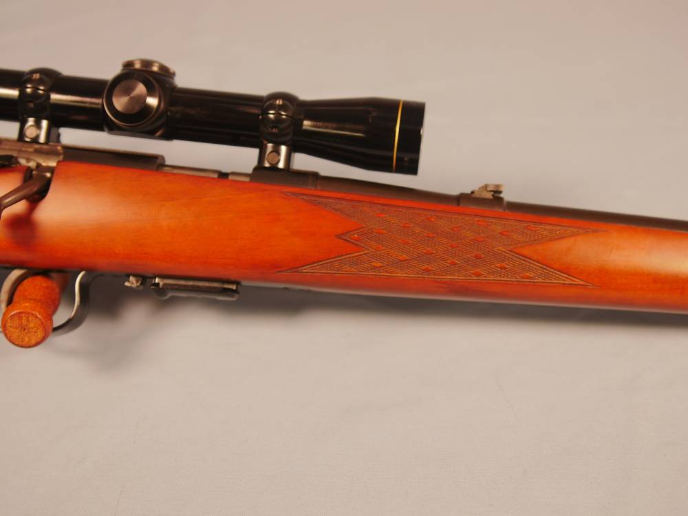Used Anschutz 1518 22 WMR Mannlicher stock with Leupold 4X scope-img-7