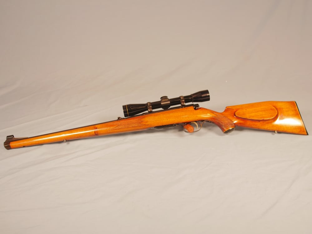 Used Anschutz 1533 222 Rem rifle with Leupold scope, please read descriptio-img-1
