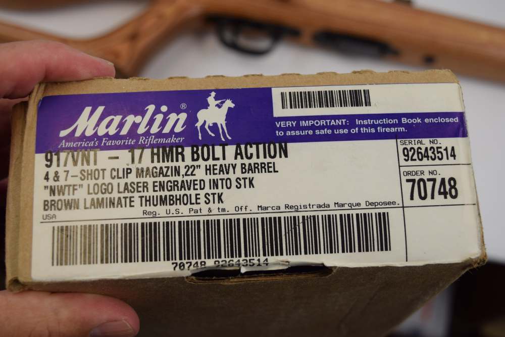 Marlin 917V, 17 HMR, 22" bbl, NWTF Edition, 2 Mags, Like New & Never Fired.-img-13