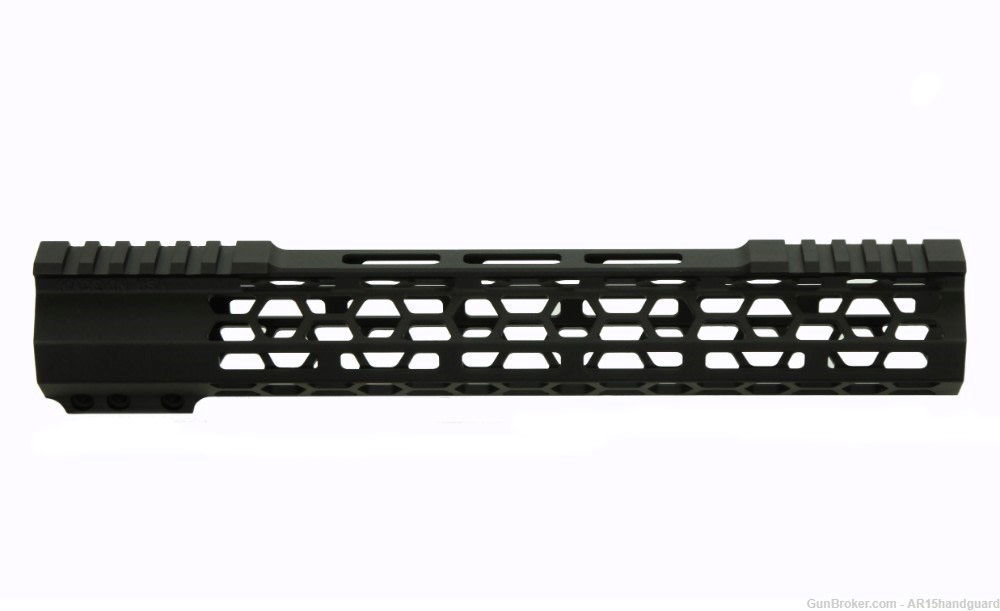 AR15 12" slim MLOK Handguard Honeycomb Free Float (MADE IN USA)-img-1
