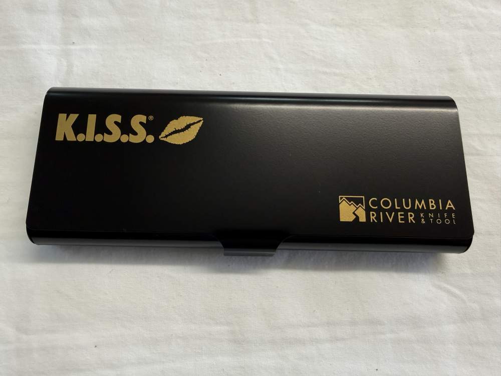 CRKT Ed Halligan 24KT Kiss SST Folding Knife 5500G Discontinued #104-106-img-3
