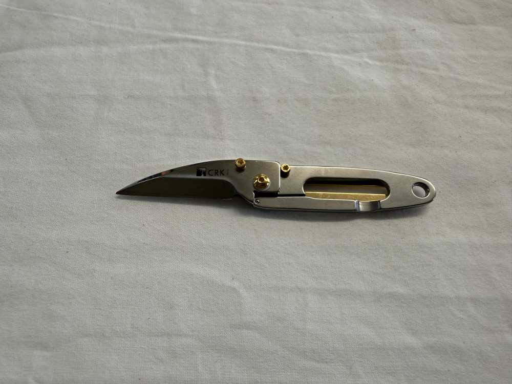 CRKT Ed Halligan 24KT Peck Folding Knife 5520G Discontinued #107-109-img-1