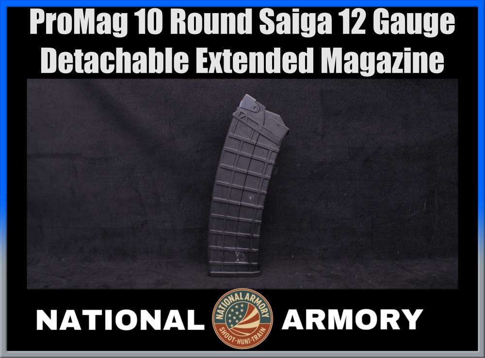 ProMag 10 Round Saiga 12 Gauge Detachable Extended Polymer Magazine-img-0