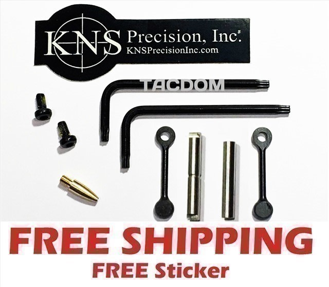 KNS Black Mod 2 Gen 2 Non-Rotating Trigger Hammer Pins .154 AR15 AR10 -img-0