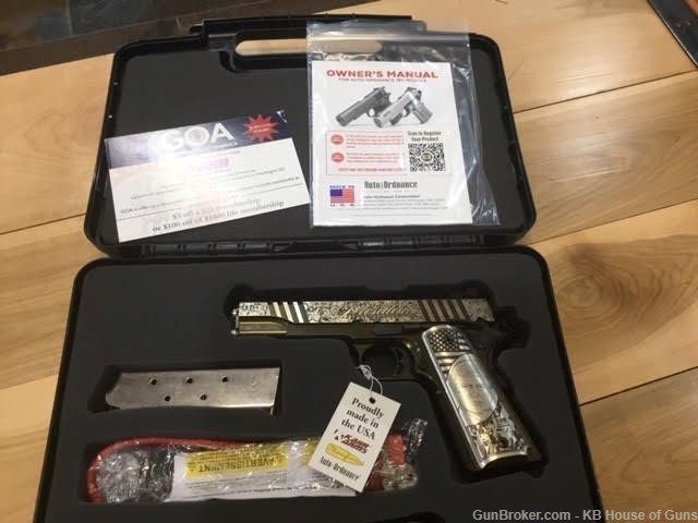 AUTO ORDNANCE 1911 TRUMP RALLY CRY NIGHT SIGHTS NIB-img-1