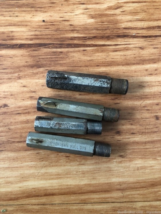 4 Antique Revolver Barrels -img-0
