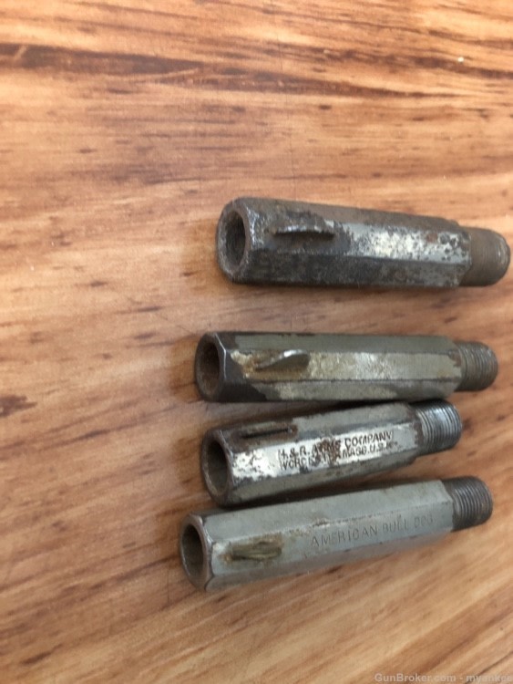 4 Antique Revolver Barrels -img-3