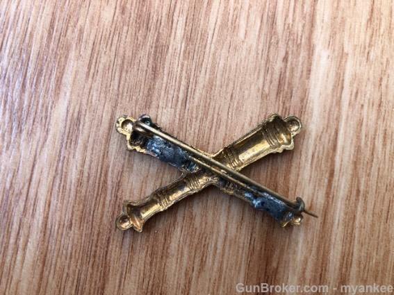 Original M1902 Crossed Cannons Pin Back-img-1