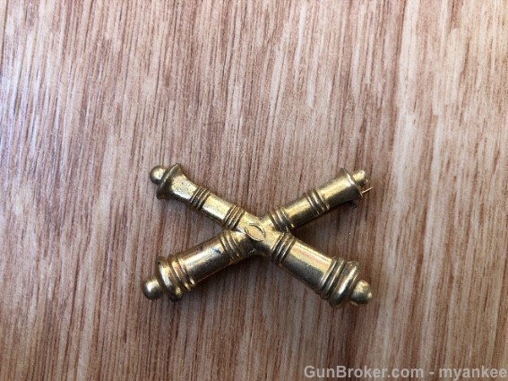 Original M1902 Crossed Cannons Pin Back-img-0