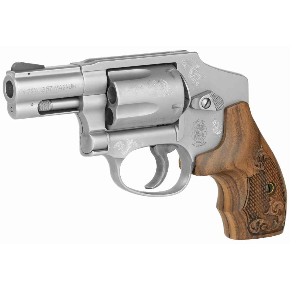 ENGRAVED Smith & Wesson 150784 Model 640 CA OK 357 Mag 2.13” WOOD BOX-img-2