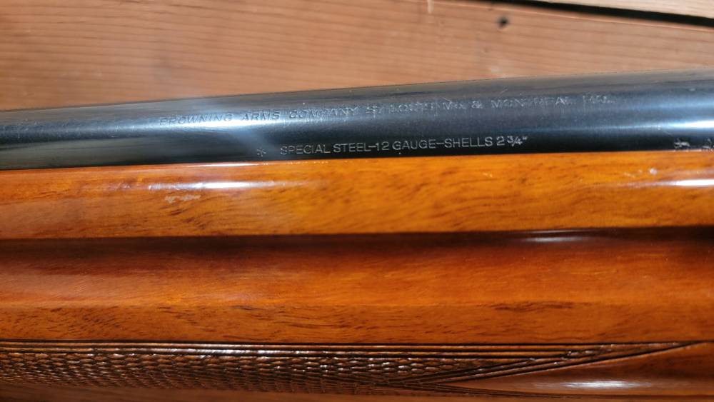 1961 Browning A5 Light Twelve 27.5 Full Round Knob -img-5