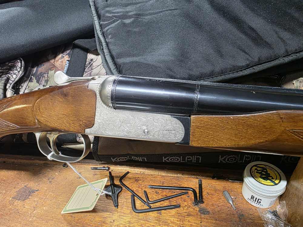 Charles Daly Field SXS Spain 12ga Engraved selectors 28" Barrel Shotgun-img-3