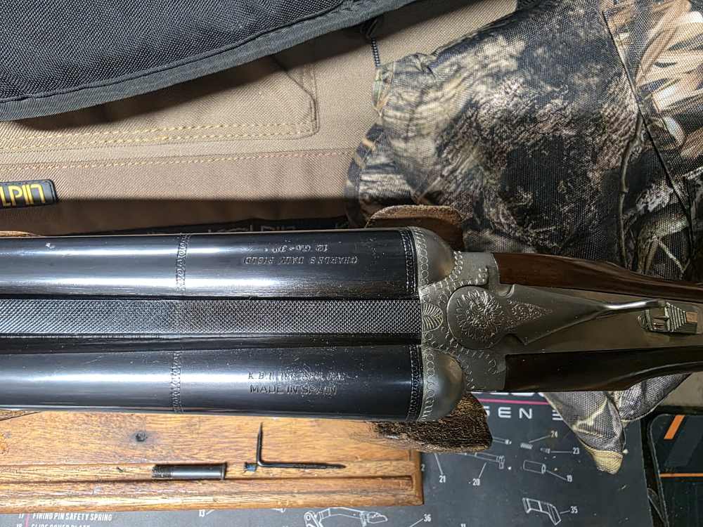 Charles Daly Field SXS Spain 12ga Engraved selectors 28" Barrel Shotgun-img-16