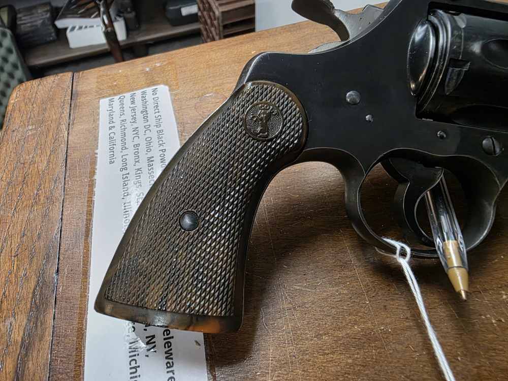 Colt Officer Model Special 22lr Heavy Barrel Revolver Colteer Rear Sight-img-7