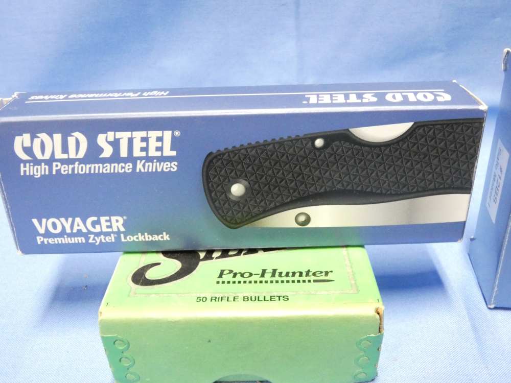 3-COLD STEEL KNIVES "THE BUNDLE" VOYAGER TANTO-SAFE MAKER I-RECON TANTO-img-14