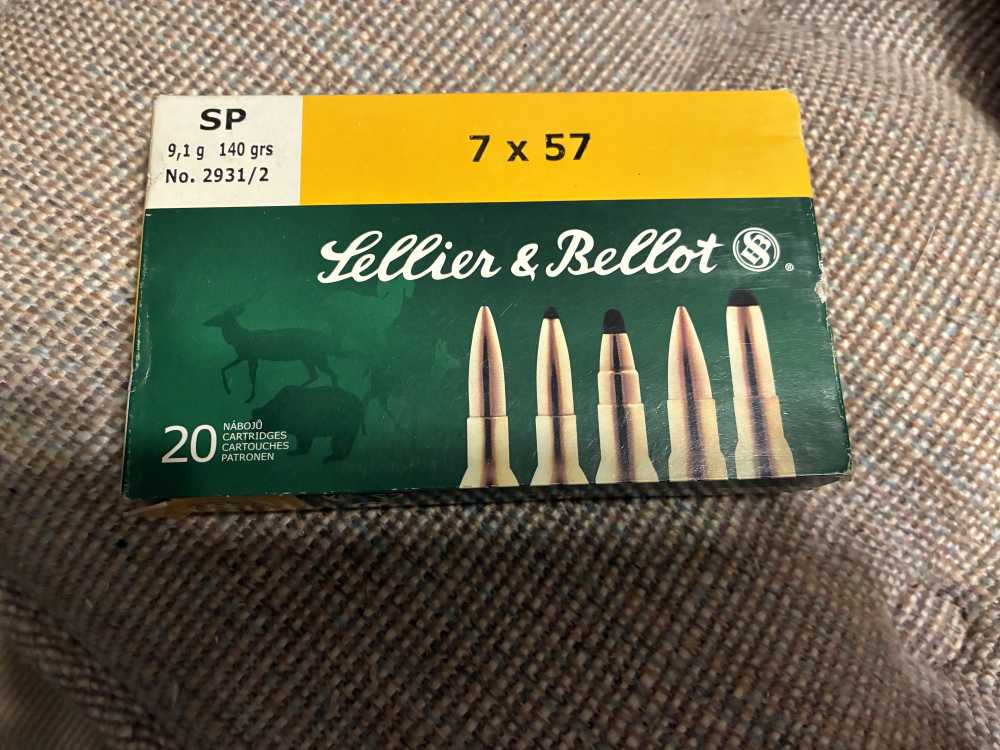 Sellier & Bellot 7mm Mauser  140 Gr Jacketed Soft Point Box of 20-img-1