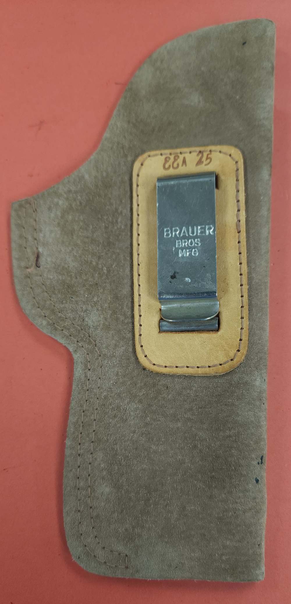 BRAUER BROS. MFG R/H IWB SUEDE HOLSTER-img-0