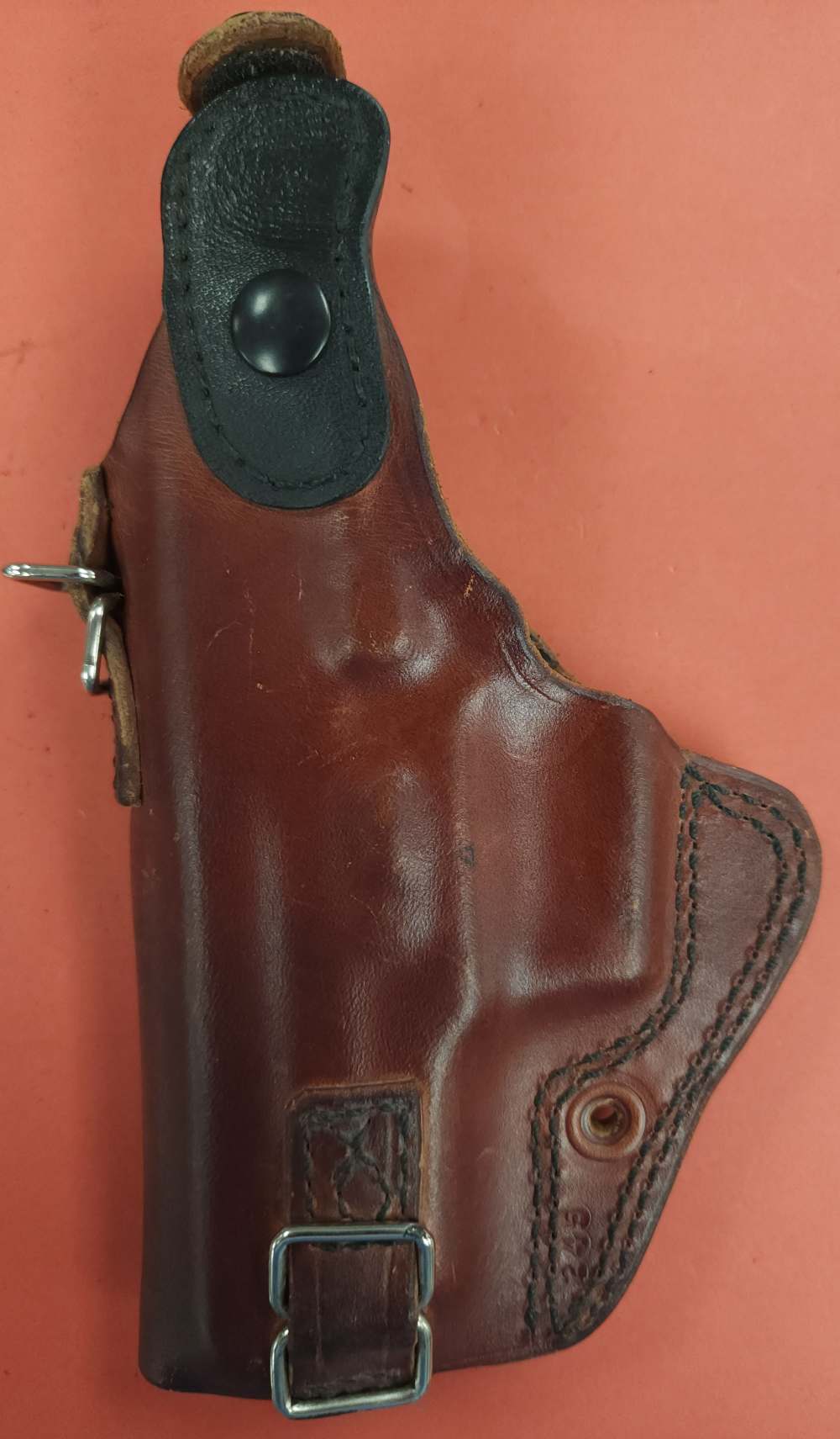 KRAMER SINGLE HSR SHOULDER HOLSTER. R/H BROWN FOR GLOCK MODELS-img-1