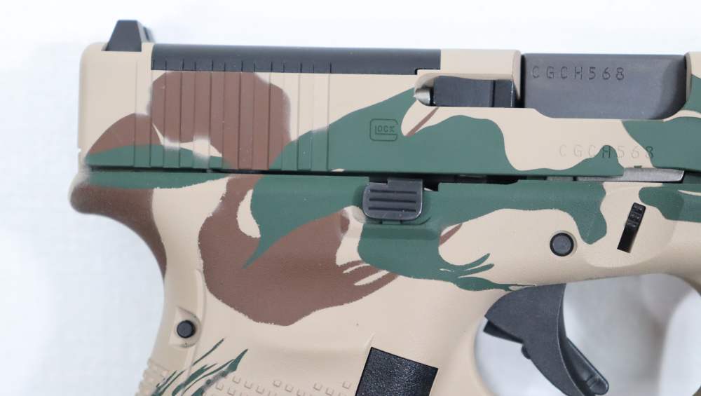 GLOCK 45 GEN 5 MOS SEMI AUTO 9MM FACTORY RHODESIAN CAMO W/ CASE AND EXTRAS-img-3