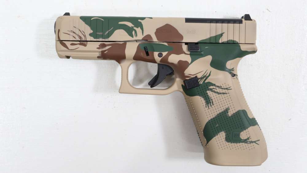 GLOCK 45 GEN 5 MOS SEMI AUTO 9MM FACTORY RHODESIAN CAMO W/ CASE AND EXTRAS-img-12