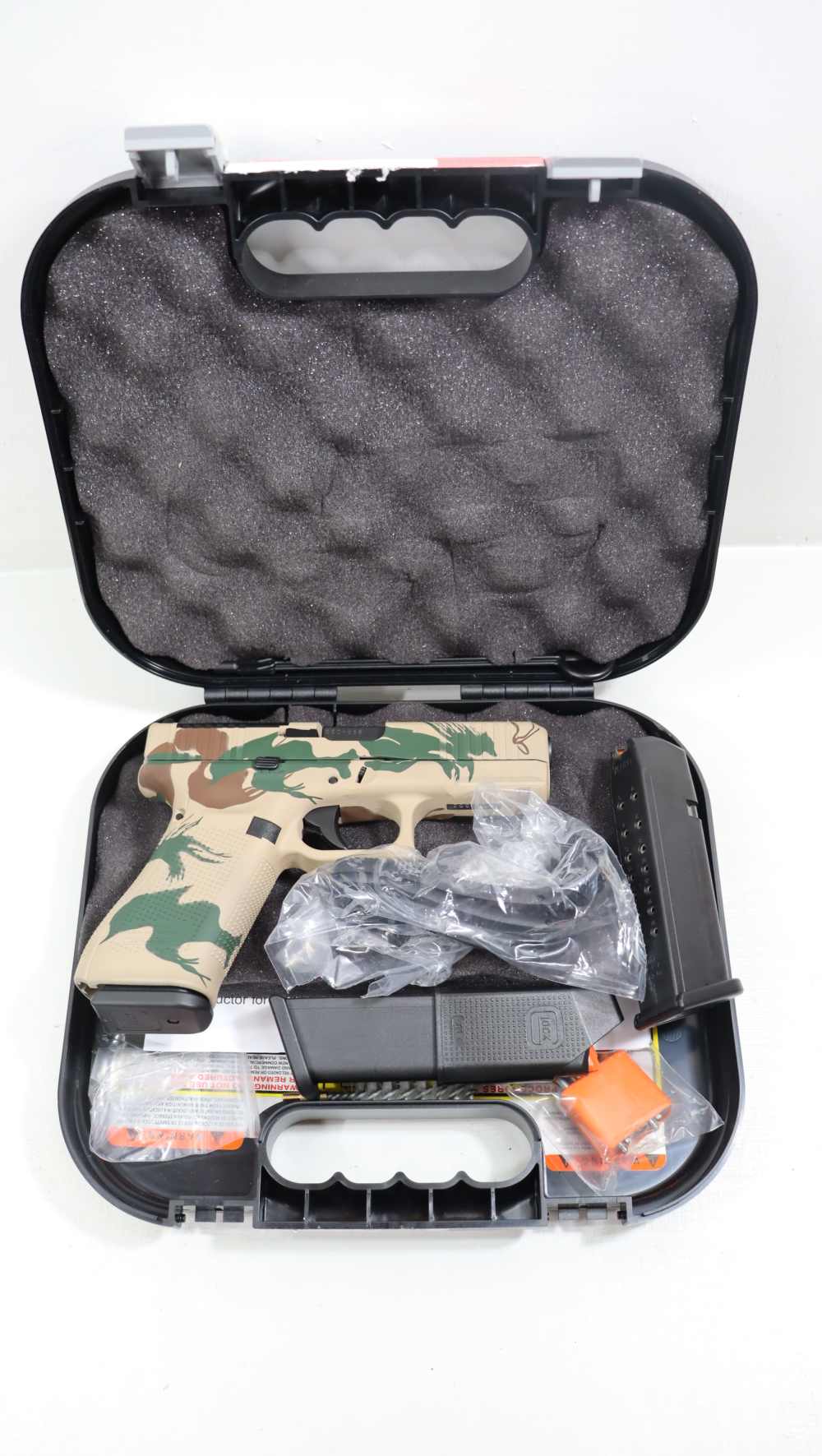 GLOCK 45 GEN 5 MOS SEMI AUTO 9MM FACTORY RHODESIAN CAMO W/ CASE AND EXTRAS-img-51