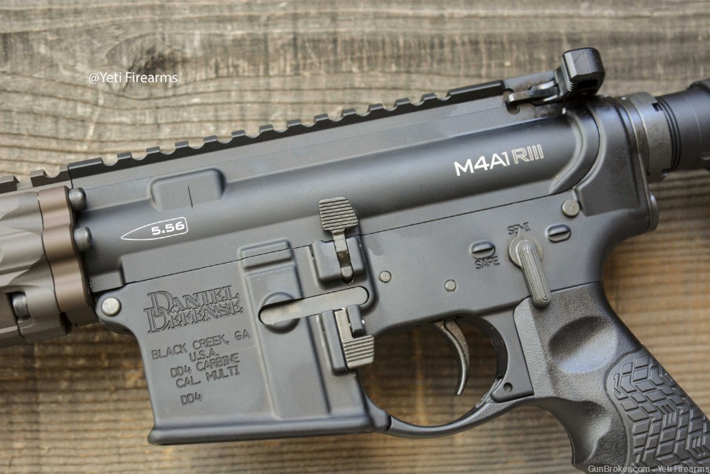 Daniel Defense DD4 M4A1 RIII FDE W/ Pinned Surefire 4 Prong 4 Mags 14.5-img-5
