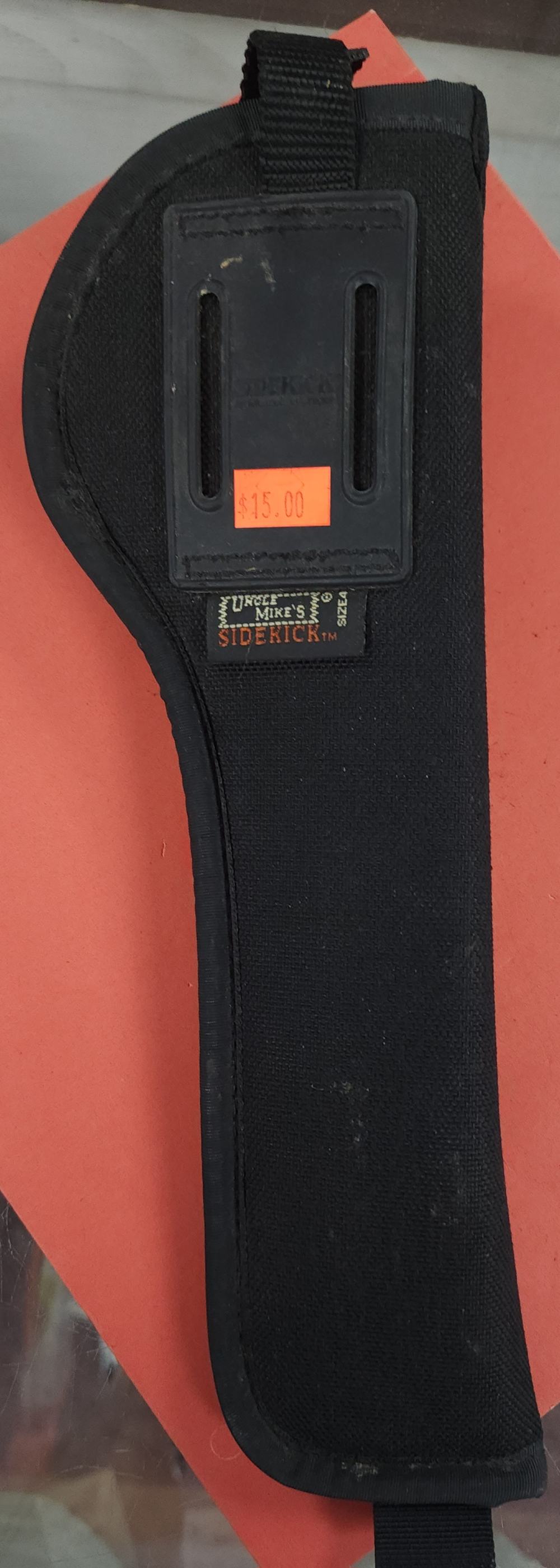 UNCLE MIKE'S HIP HOLSTER L/H SIZE 4 BLACK FITS 8.5" REVOLVER-img-1