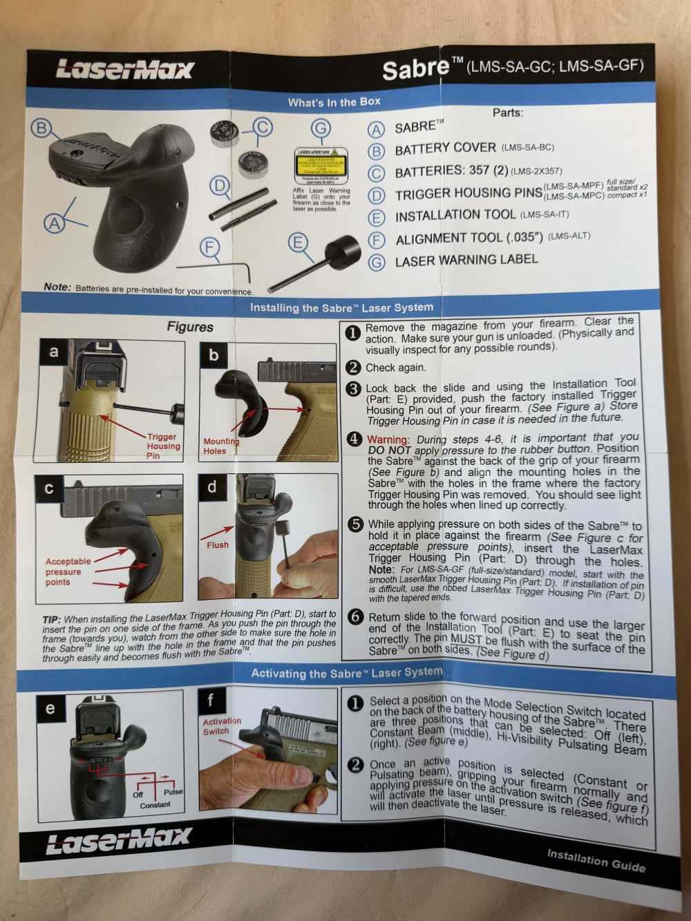 Like New Laser Max for Glock 17 22 -img-2