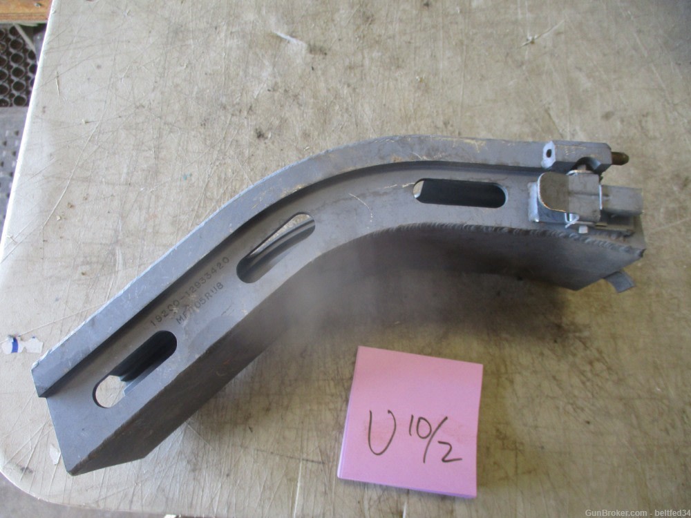 NOS 12" Curved Rigid Stainless Link Chute for 25mm, Feed Chute-img-1