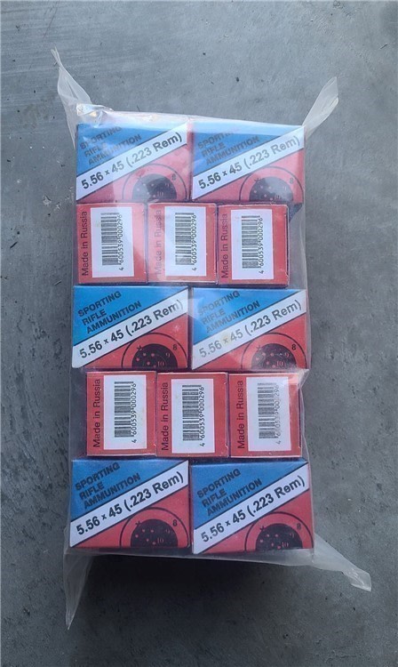 5.56 x 45 223 Rem. 62 gr. FMJ BT 500 rounds Ready2ship-img-0