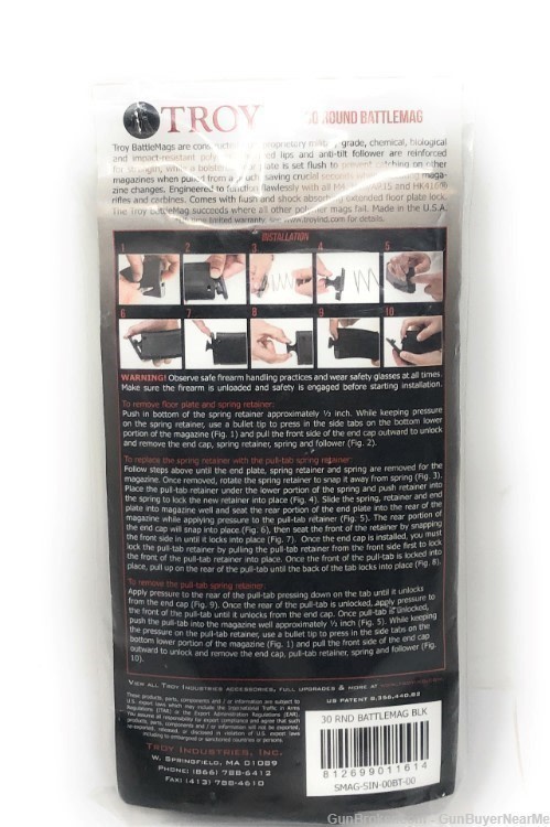 Troy Industries 30 Round Battle Mag, Fits M4, M16/AR15 and HK416/ NOS-img-4
