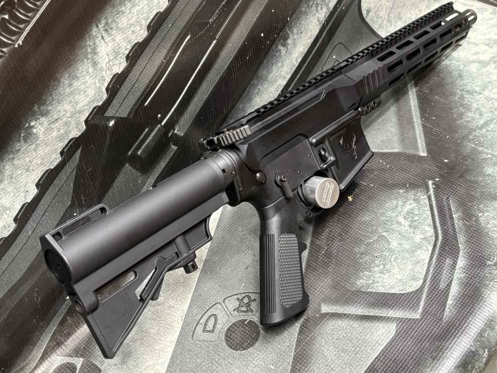 Stag-15 Left hand pistol 300 blackout Mlok 10.5" 5.5# trigger CAR brace-img-6