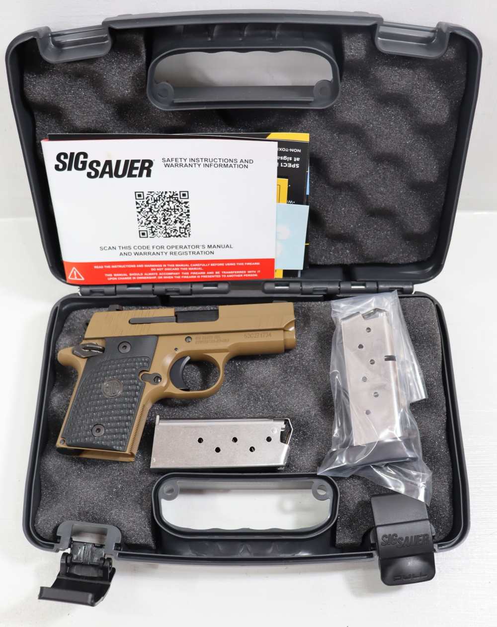 N.I.B.- SIG P938 EMPEROR SCORPION 9MM W/ FACTORY CASE AND 2 MAGS-img-39