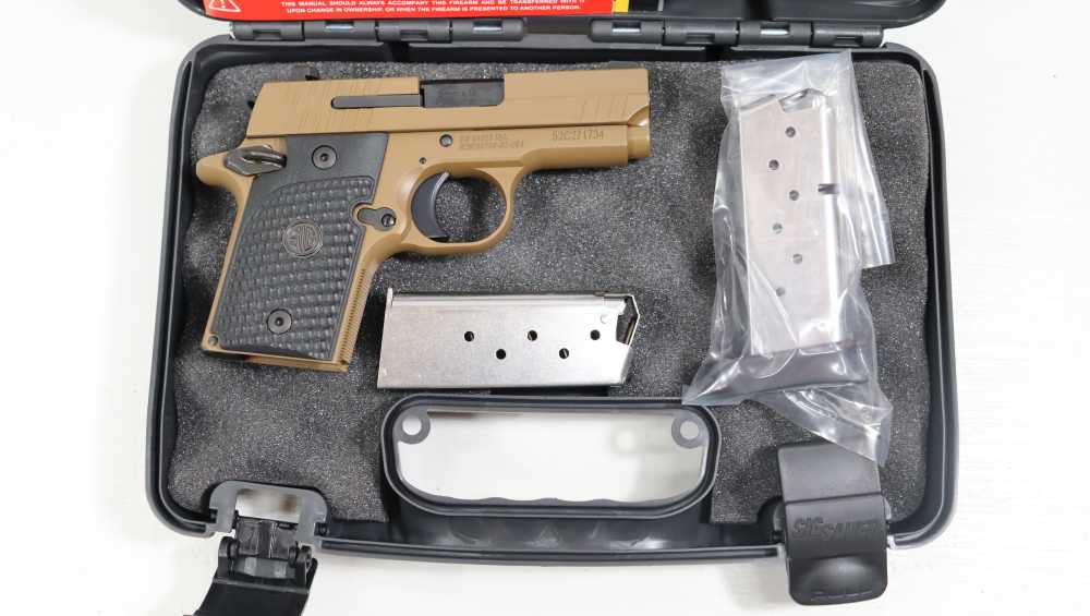 N.I.B.- SIG P938 EMPEROR SCORPION 9MM W/ FACTORY CASE AND 2 MAGS-img-41
