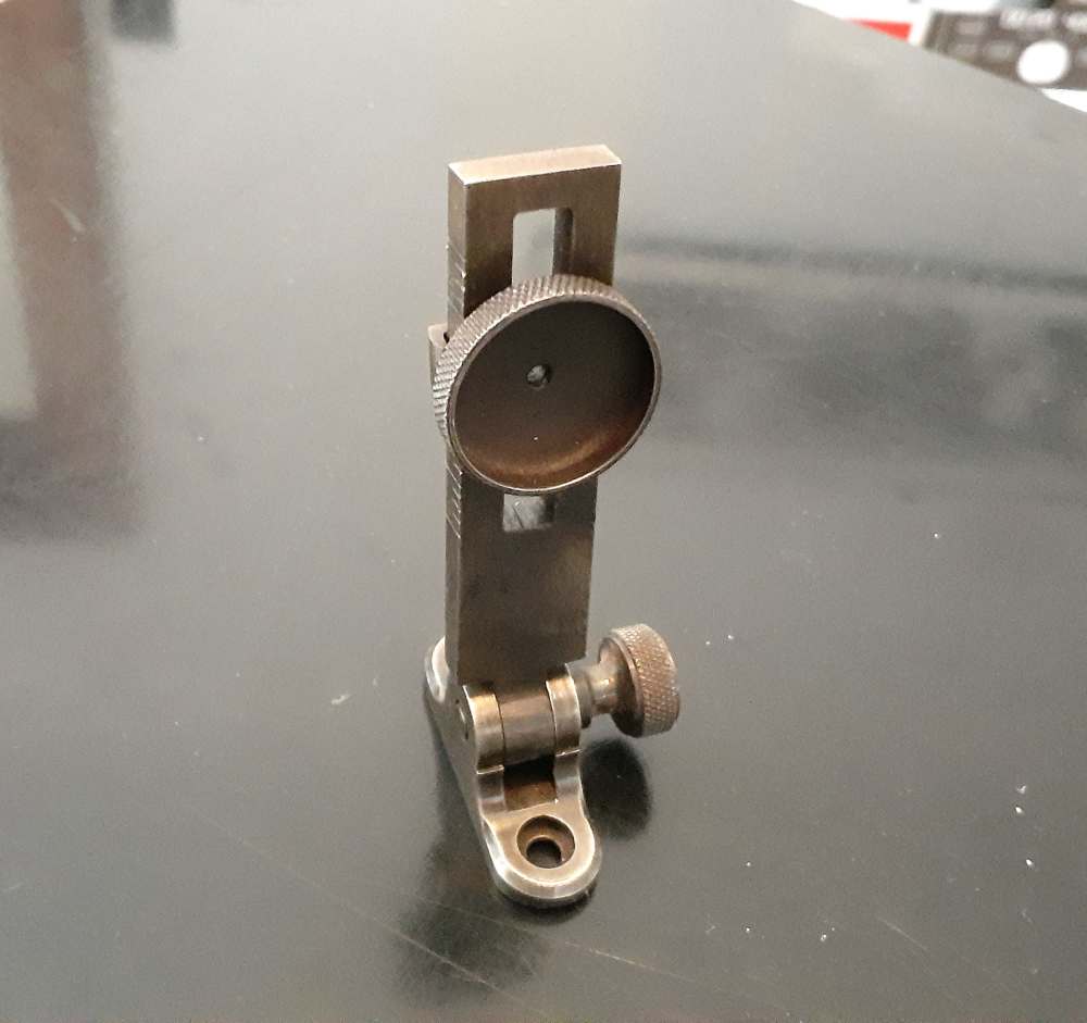 Vintage Graduated Mid Range Rifle Tang Peep Sight Marlin Ballard 1892  97-img-0
