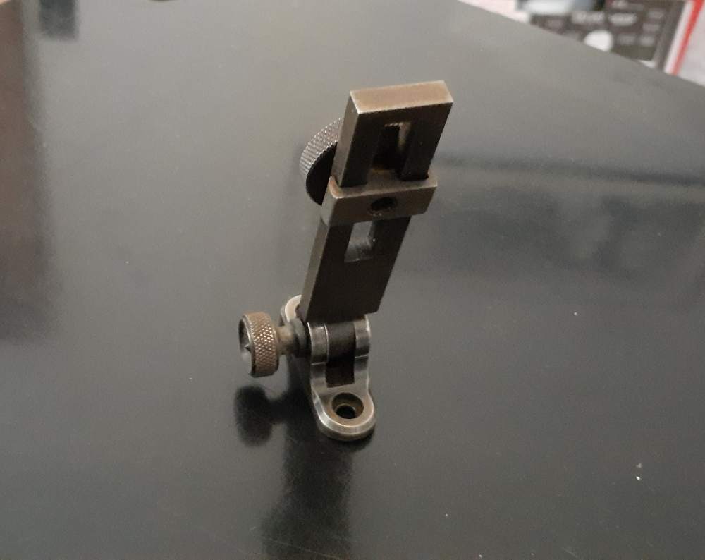Vintage Graduated Mid Range Rifle Tang Peep Sight Marlin Ballard 1892  97-img-3