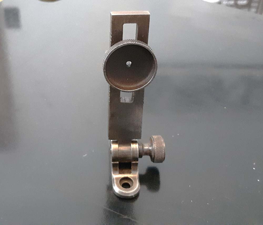 Vintage Graduated Mid Range Rifle Tang Peep Sight Marlin Ballard 1892  97-img-1