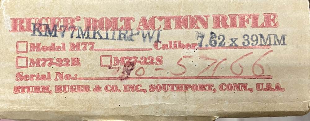 Ruger M-77 MKII All Weather Rare 7.62X39 rifle 1991 Rare with box -img-39