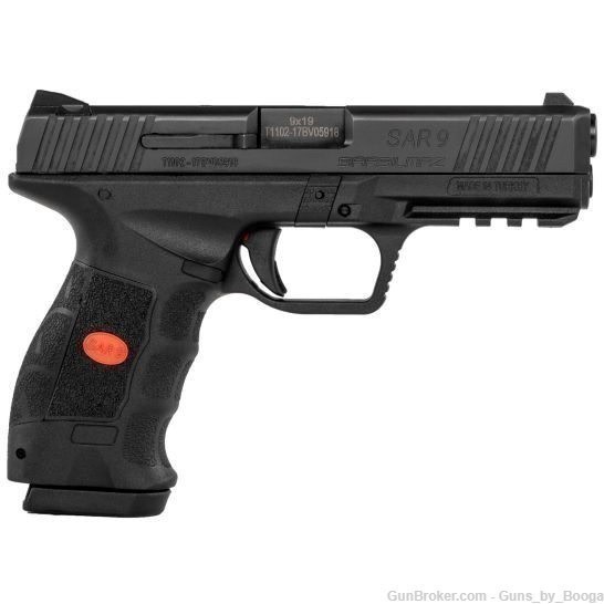 SAR USA SAR9 9MM PISTOL, BLK, 4.4", 17+1 - SAR9BL-img-0