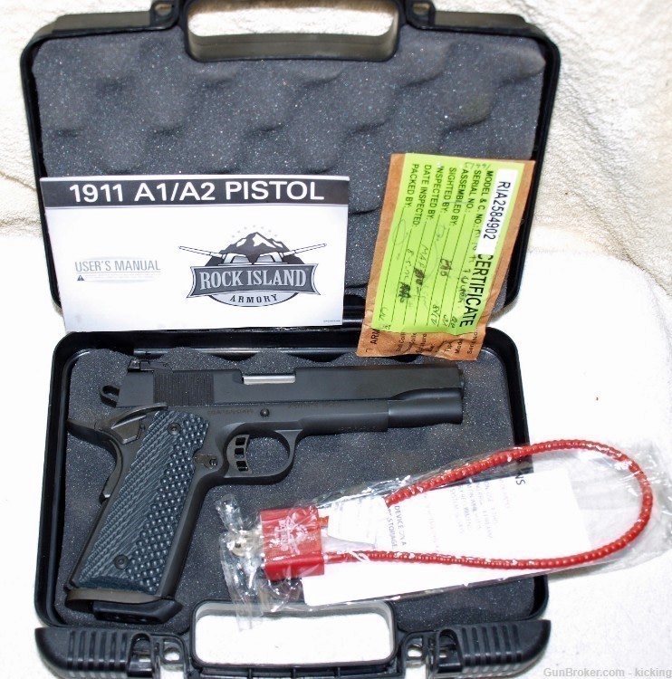 Armscor M1911A1 Rock Ultra FS Cal 10MM Fiber Optic Front Sight-img-0