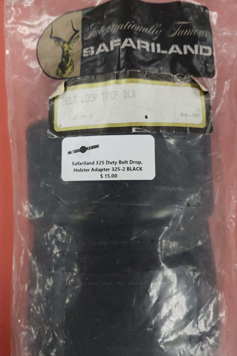 SAFARILAND 325 DUTY BELT DROP HOLSTER ADAPTER BLACK-img-0