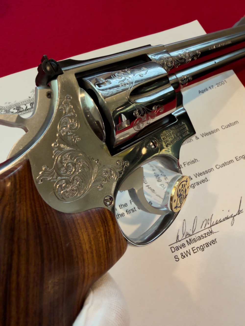 Exquisite Factory Engraved Smith & Wesson Model 686 Double Action Revolver-img-7